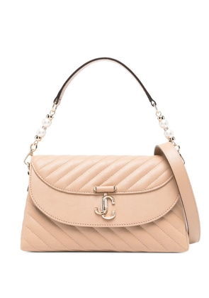 Jimmy Choo quilte logo-detail tote bag - Neutrals