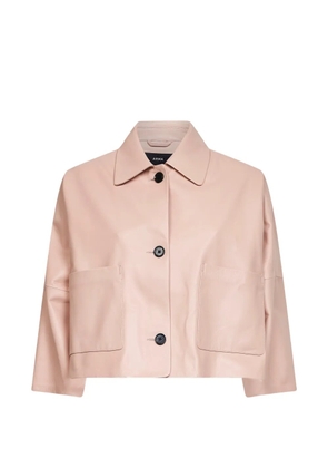 Arma pocket leather jacket - Pink