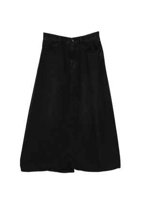 JNBY logo-patched A-Line skirt - Black