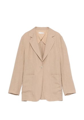 PANICALE pocket single-breasted blazer - Neutrals