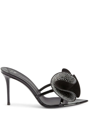 Giuseppe Zanotti Intriigo Charmante 105mm leather sandals - Black