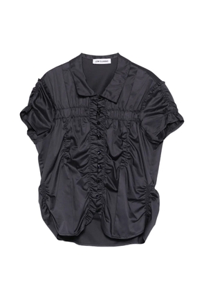 Low Classic Wrinkle drapped buttoned blouse - Blue