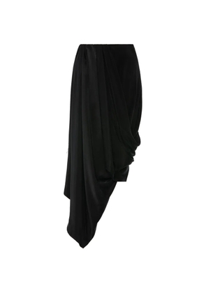 Maison Margiela draped midi skirt - Black