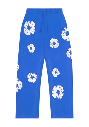 Denim Tears wreath-print track pants - Blue