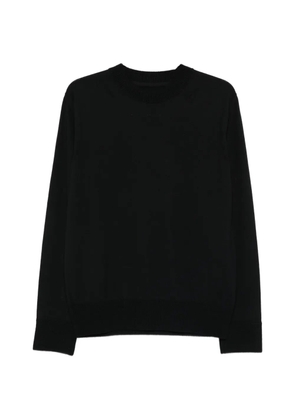 sacai long-sleeve crew neck sweater - Black