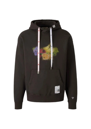 Maison MIHARA YASUHIRO fruit-graphic hoodie - Black