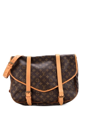 Louis Vuitton Pre-Owned Saumur Handbag Monogram Canvas 43 crossbody bag - Brown