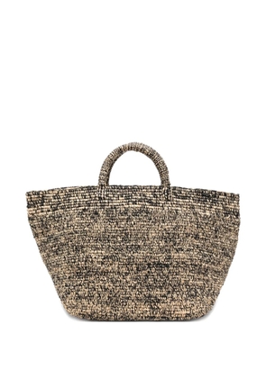 IBELIV Vanilla woven handle tote bag - Neutrals