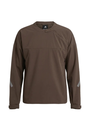 adidas x Entire Studios Z.N.E. buttoned sweatshirt - Brown