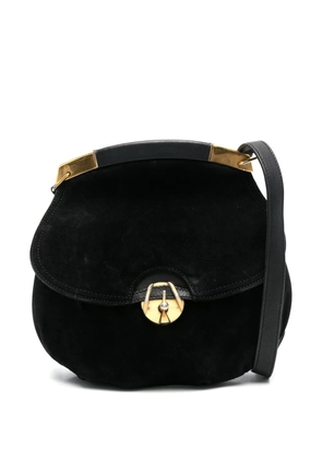 Gucci Pre-Owned suede shoulder bag - Black
