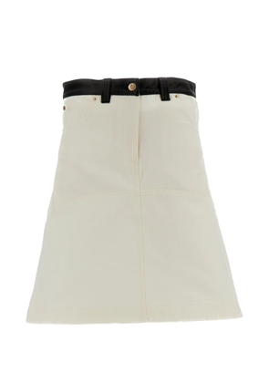 Wales Bonner A-line midi skirt - Neutrals