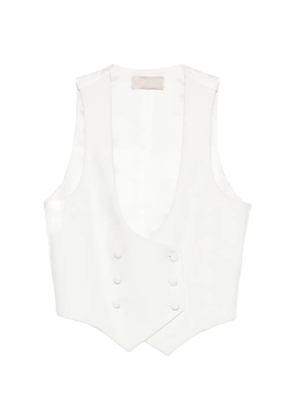IMROSKA double-breasted top - White