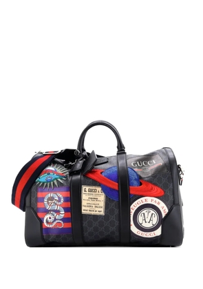 Gucci Pre-Owned Night Courrier Carry On Convertible Duffle GG Coated Canvas with Applique Small travel bag - Black