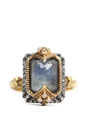 Rewind Vintage Affairs x Sevan Biçakçi 18K gold plated metal diamond ring