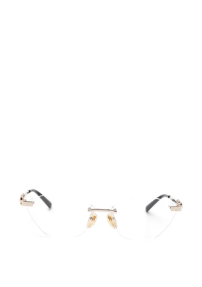 Gucci Eyewear horsebit-detail glasses - Gold
