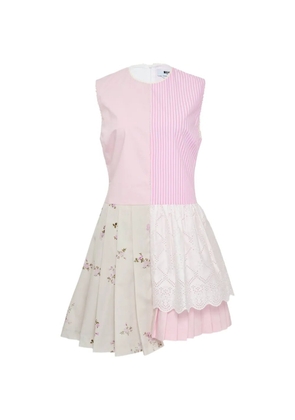 MSGM patchwork floral mini dress - Pink