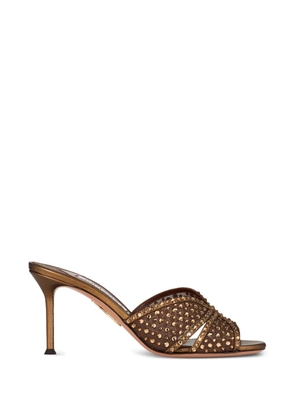 Aquazzura embellished open toe sandals - Brown