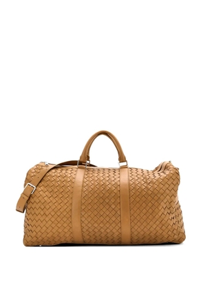Bottega Veneta Pre-Owned Classic Duffle Bag Intrecciato Leather Large travel bag - Brown