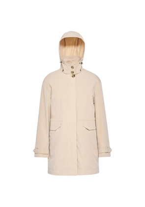 Geox Mantinea hooded buttoned jacket - Neutrals