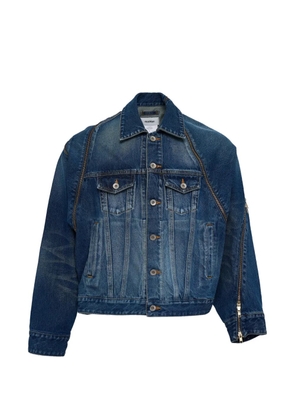 Doublet zip-detail denim jacket - Blue