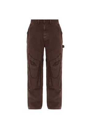 UMBRO logo-embroidered trousers - Brown