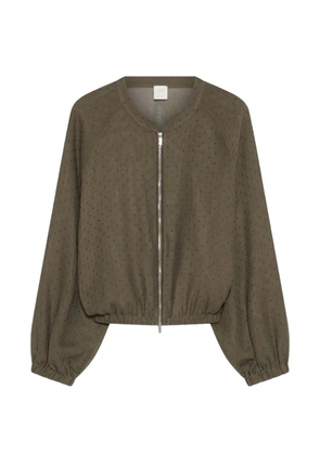 Marella MLMCLARINO rhinestone-details bomber jacket - Brown