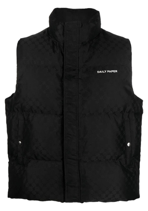 Daily Paper monongram Pondo padded gilet - Black