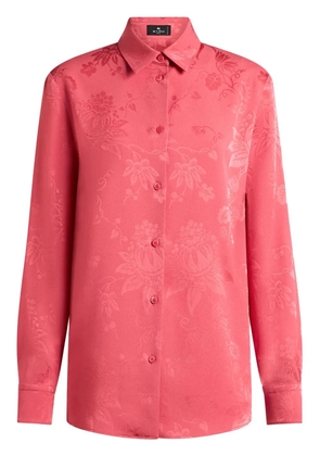 ETRO floral-jacquard shirt - Pink