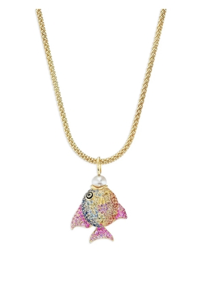 EMILY P. WHEELER multi-stone fish necklace - Gold