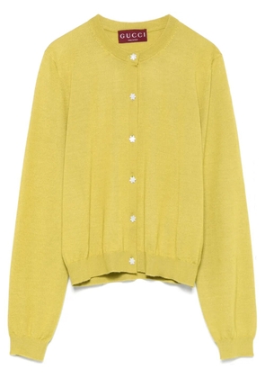 Gucci fine-knit cardigan - Green
