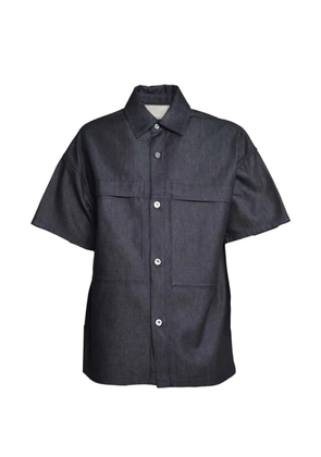 Jil Sander short-sleeve pocket shirt - Blue