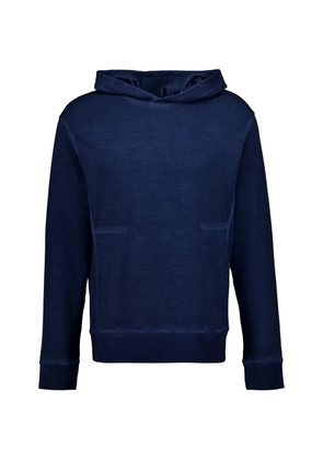 120% Lino long-sleeve hoodie - Blue