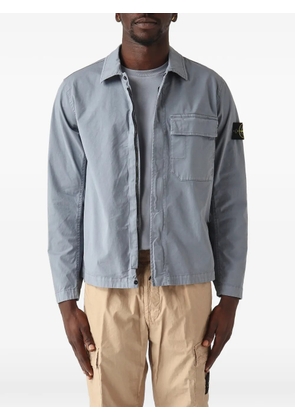 Stone Island Compass-badge shirt jacket - Blue