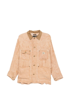 R13 floral corduroy oversized jacket - Brown