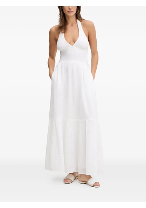 Melissa Odabash Shay halterneck maxi dress - White