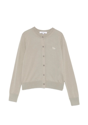 Maison Kitsuné fox motif buttoned cardigan - Grey