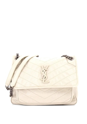 Saint Laurent Pre-Owned Niki Chain Flap Bag Matelasse Chevron Leather Medium shoulder bag - Neutrals