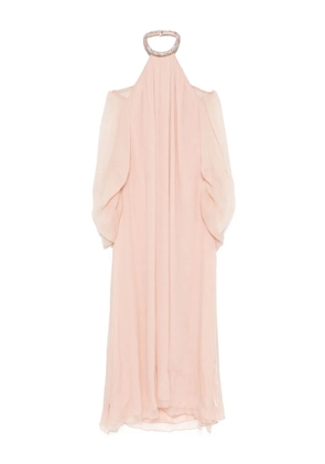 Amen silk chiffon maxi dress - Pink