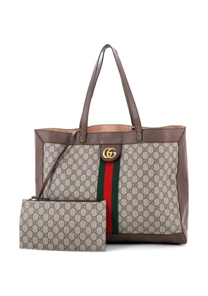 Gucci Pre-Owned Ophidia Soft Open GG Coated Canvas East West tote bag - Brown