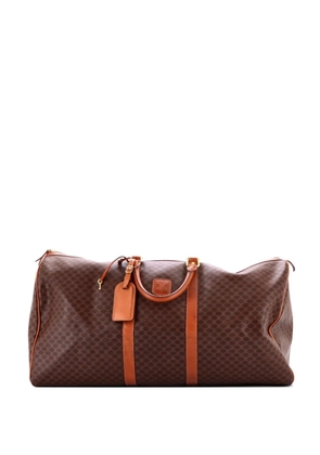 Celine Pre-Owned Vintage Duffle Bag Macadam Coated Canvas Large travel bag - Brown