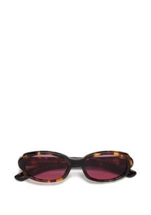 Retrosuperfuture Esatto oval-frame sunglasses - Brown