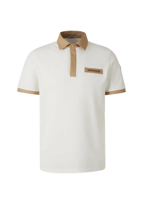 Moncler logo-stitched polo shirt - White