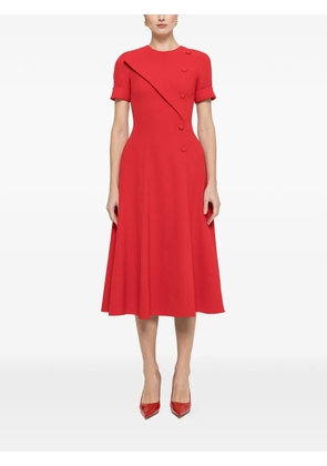 NISSA A-line midi dress - Red