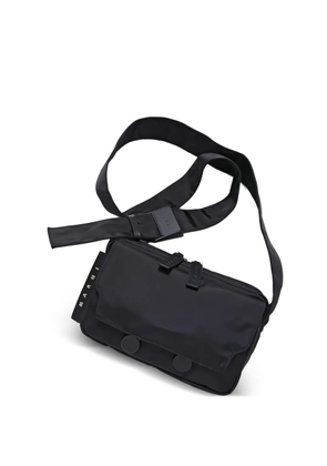 Marni logo-patch belt bag - Black