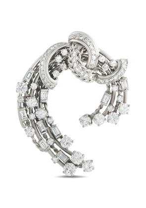 LB Exclusive diamond geometric brooch - Silver