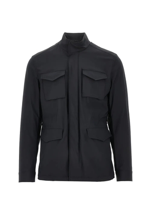 Herno high-collar field jacket - Black
