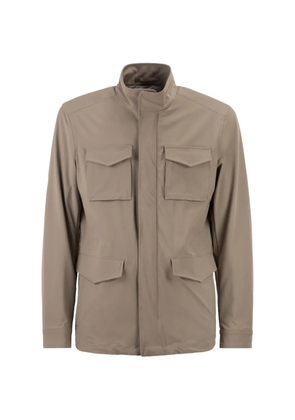 Herno flap-pocket field jacket - Neutrals