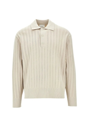Foret striped-pattern polo shirt - Neutrals