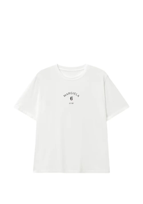 MM6 Maison Margiela logo-print T-shirt - White