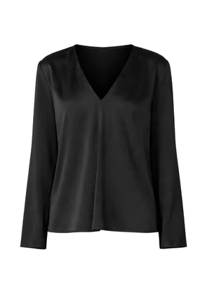 Jucca V-neck long-sleeved blouse - Black